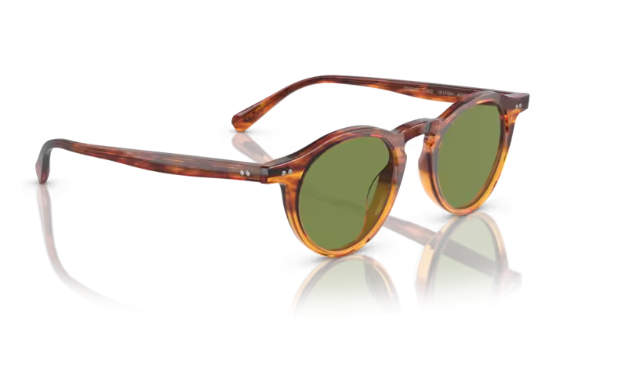 Pre-owned Oliver Peoples 0ov5504su Op 13 Sun 175452 Green/dark Amber 47mm Sunglasses