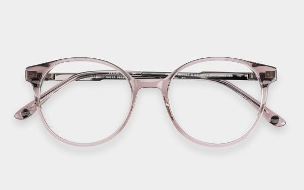 Einstoffen Schirmmacher 6177 Nougat  Walnut Herren Damen Brille Kunststoff Panto