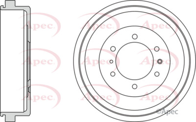 Brake Drum fits ISUZU D-MAX Mk2 1.9D Rear 17 to 22 RZ4E-TC 8980618130 8980618131