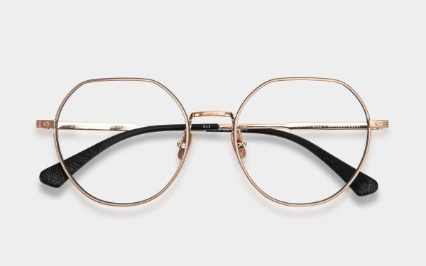 Einstoffen Duftkomponist 6514 Rose Herren Damen Brille Metall Rund Bronze