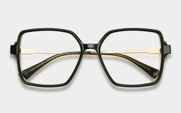 Einstoffen Kunstexpertin Green Damen Brille Kunststoff Oval Grün
