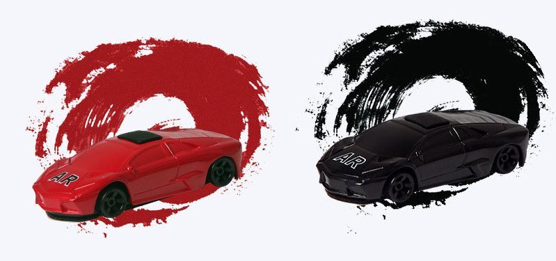 2Pcs Augmented Reality Racing Game Mini Toy Car iOS Android