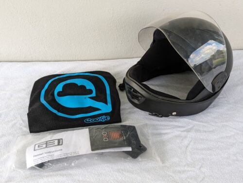 Cookie G3 Skydiving Helmet Size Medium M, Black W/ Drawstring Case Bag