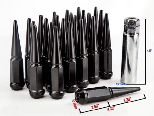 51mm Aodhan XT51 12x1.25 Purple Extended Open Lug Nuts Fits Nissan