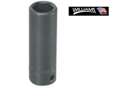 34 MM MET.6 PT.DEEP L. 1/2'' DRIVE IMPACT SOCKET -WILLIAM USA ITEM NO. 7225404(FT