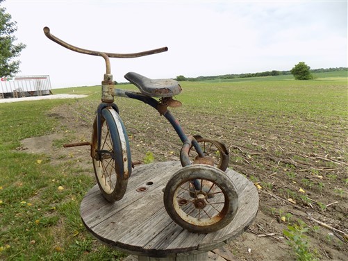Murray Mercury Trike Peddle Tricycle Metal Frame Vintage Childs Ride On Toy
