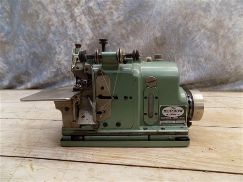 Merrow Machine Style MG-2DNR-1 Industrial Purl Edge Sewing Machine Vintage b