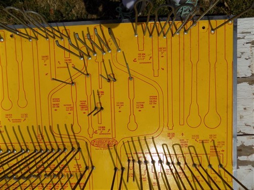 Tru Test Rachets Sockets Adaptors Vintage Store Display Advertising Rack Sign