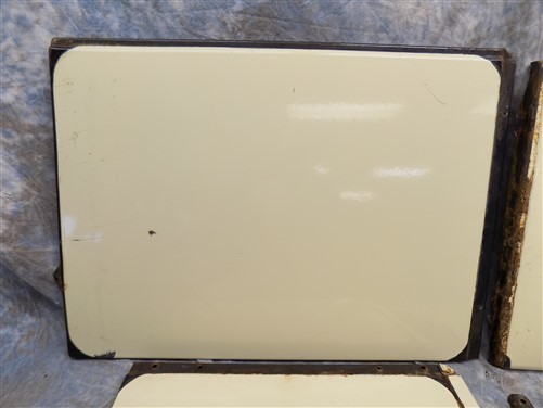 4 Stove Panels Magic Chef Quick Meal Porcelain Metal Parts Replacement Vintage