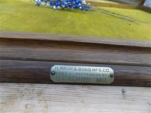 36 Showcase Pauk Sons Country Store Display Case Cabinet Counter Jewelry Vintage