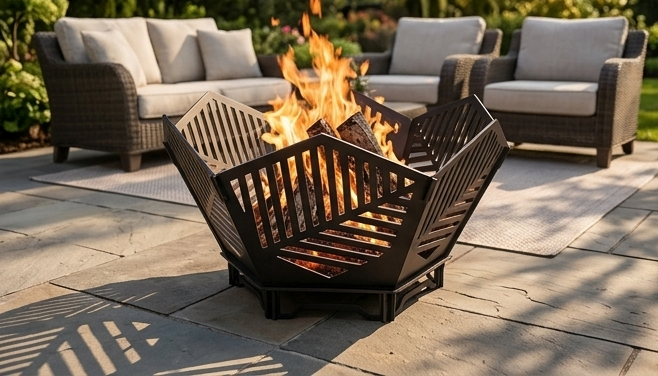 Beautiful Collapsible Fire Pit – Premium 76 cm