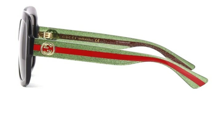 Pre-owned Gucci Gg0036sn 002 Black Square Rectangle Women's 54 Mm Sunglasses In Brown