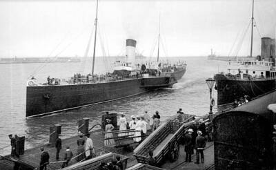 The Steamship With Wheels Pas-De-Calais 1905 OLD PHOTO