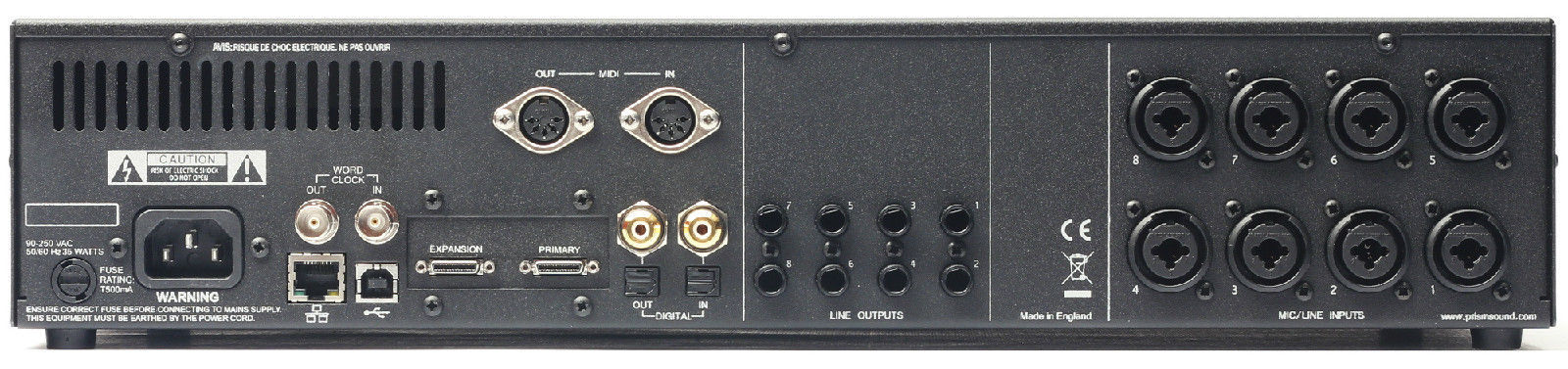 Prism Sound Atlas - Mastering Quality w/ 10 DAs, 8 ADs & (8) MicPREs for MAC/WIN