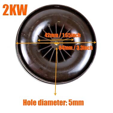 2KW 5KW Blower Motor Wind Wheel Fan Generator Parts For Air Diesel Heater #