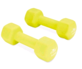 Crane 6kg Hex Dumbbells Set 3kg pair Cast Iron Home Gym Free Weights