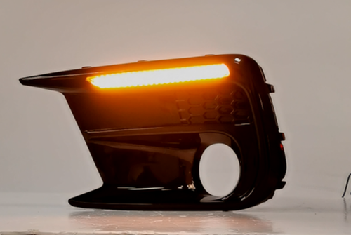 Switchback Sequential LED Fog Lights Cover Kit Bezel For Subaru WRX STi 2018-21