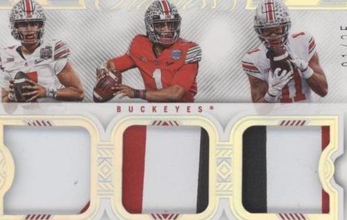 2023 Panini Flawless Collegiate C. J. Stroud Jaxon Smith-Njigba Justin Fields #LP-OSU