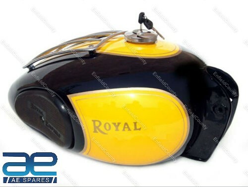 For Royal Enfield Customized Heavy Duty Vintage Large Trail Petrol Fuel Tank  