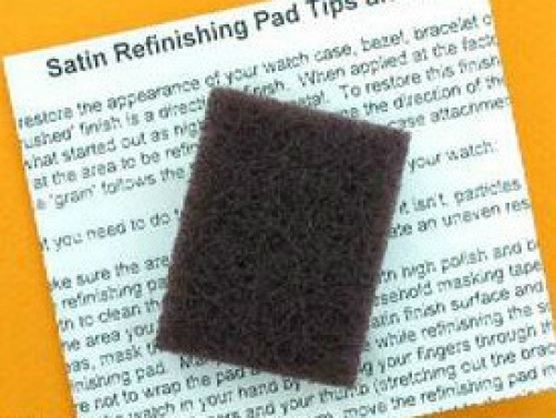 Satin / Brushed Finish Refinishing Pad for Victorinox Watch Scratch Removal