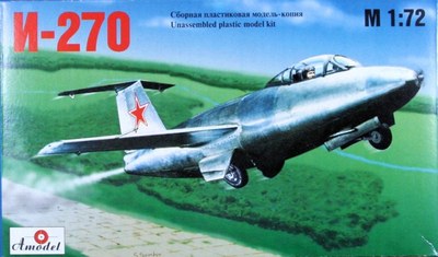 Amodel 7212 - 1/72 I-270 Soviet Interceptor (Mikoyan-Gurevich Design Bureau) kit