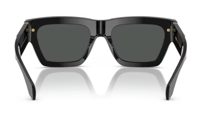 VERSACE VERSACE VE4464 GB1/87 BLACK/DARK GREY RECTANGULAR 55MM WOMEN'S SUNGLASSES