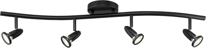 Access 52204LEDDLP-BL Transitional LED Wall or Ceiling Spotlight Bar from Cobra Collection in Black Finish, 33.00 Inches