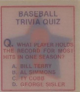 Sportflics 1986 - George Sisler #130