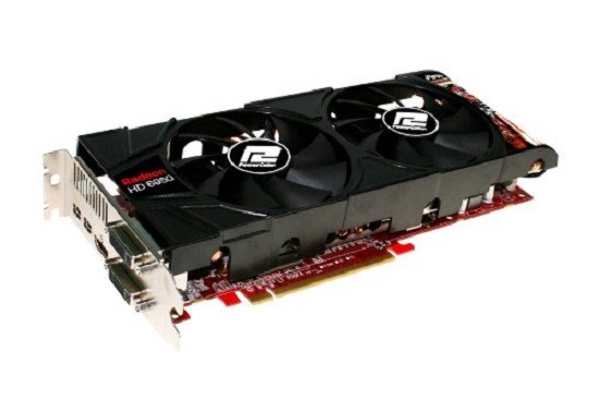 4 Display AMD Radeon PowerColor HD 6950 Dual DVI HDMI MINI DISPLAY PORT X2 1GB