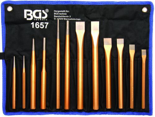Splintentreiber Set Meißel Satz Durchtreiber Körner Set BGS 1657