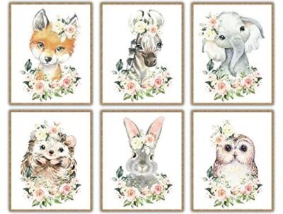 W.O.W.A- Baby Girl Nursery Decor | Baby Girl Room Decor | Woodland JungleGirl