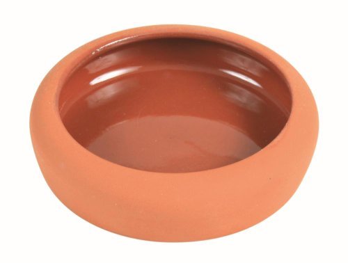 Ciotola In Ceramica Per Roditori - Design Carota E Coniglio, Ø11cm X 4.5cm, 300ml, Bianco - Foto 4