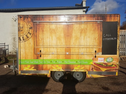 12x7 High Output Catering Trailer Ready For Work Burger Van