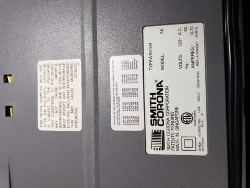 Vintage Electronic Typewriter Smith Corona SL480 with Case Tested Works Great