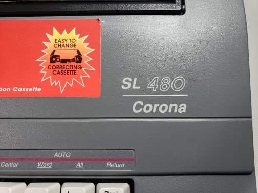 Vintage Electronic Typewriter Smith Corona SL480 with Case Tested Works Great
