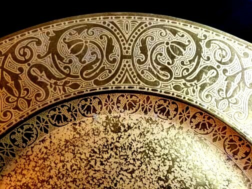 Hutschenreuther Gold Encrusted Service Plate 10 3/4