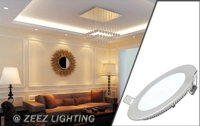 3/4W 6W 9W 12W 15W 18W 20W 25W Dimmable LED Recessed Ceiling Panel Light Fixture