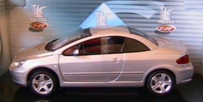 PEUGEOT 307 CC TOIT FERME SOLIDO N° 8148 1/18 EME GRISE CABRIOLET COUPE GREY