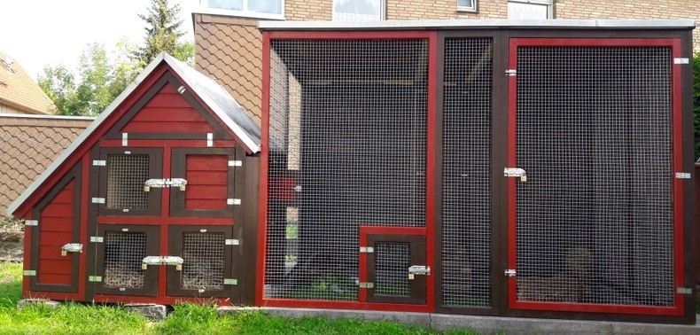 Massiv,  XXL Hasenstall / Kaninchenstall/ Kleintierstall  Modell "Pauline extra"