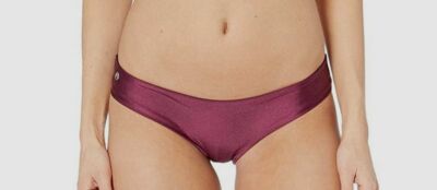 $144 Maaji Women Purple Reversible Beach Swimming Bikini Bottom Swim-Wear Size M