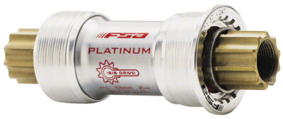 FSA Platinum 68 x 113mm ISIS Bottom Bracket with Chromoly Spindle: Silver
