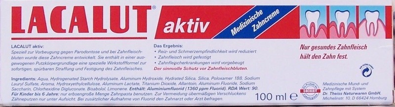 5 Lacalut Active Toothpaste 100 ML Lakalut aktiv Toothpaste from ...