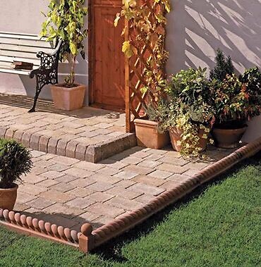 Victorian Rope Scroll Garden Edging Stones x 40 (600mm ...