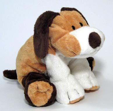Ty Pluffies Whiffer Brown white Beagle Dog Plush Pupper 2002 Beagle