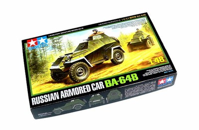 Tamiya Military Model 1/48 Russian Armored Car BA-64B Scale Hobby 35276