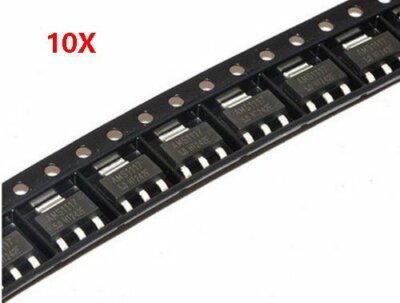 Ship Today 10Pc AMS1117 5V LM1117 5.0V 1A SOT-223 Voltage Regulator High Quality