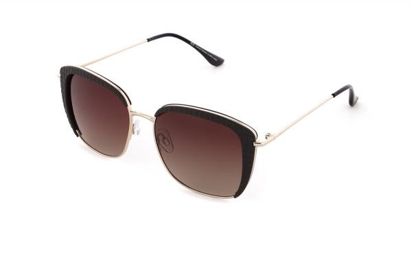 HIS POL Hps24109 2 lunettes de soleil pour femmes plastique Cat Eye argent noir