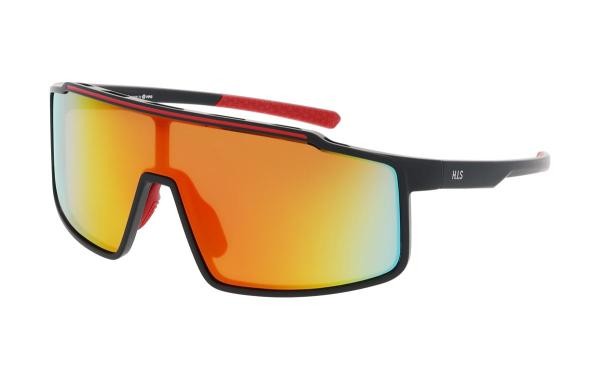 HIS HPS67107 1 lunettes de soleil hommes femmes plastique mono bouclier noir
