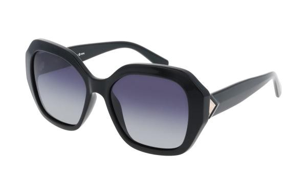 HIS HPS68108 1 lunettes de soleil pour femmes en plastique ovale noir
