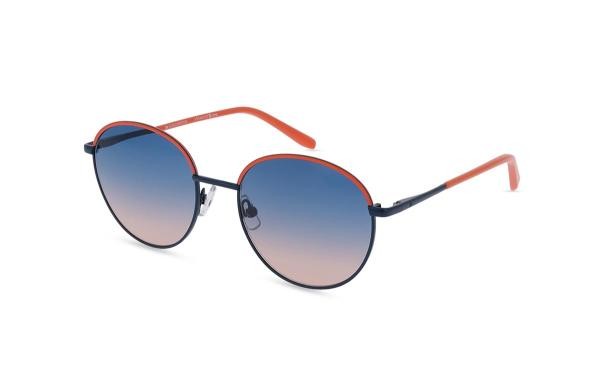 Lunettes de soleil femme Kioto Nakamura KNSM100 1 métal rond bleu